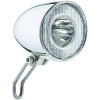 Фара передня RETRO SPORT 20 LUX LED з вмикачем, зі стояночними вогнями та сенсором для динамовтулки з виходом на задню фару,  BUCHEL